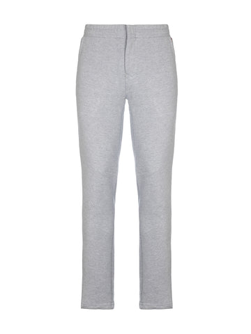PANTALONE IN FELPA GARZATA GRIGIO CHIARO